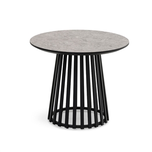 Samos sofabord / Terrazzo laminat og metal stel / Ø60 cm. / Stærk Pris 